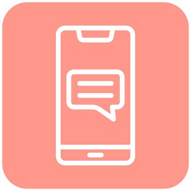 İleti Vektörü Simgesi Tasarım İllüstrasyonu