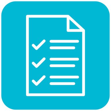 Liste Vektörü Simgesi Tasarım İllüstrasyonu