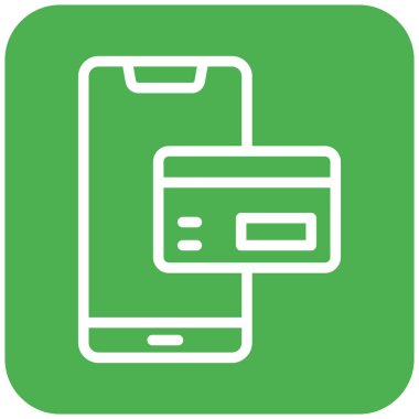 Ödeme yöntemi Vektör Simgesi Tasarım İllüstrasyonu