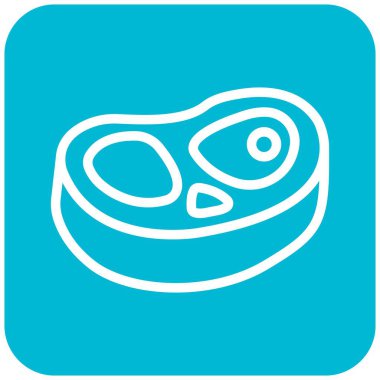 Et Vektörü Simgesi Tasarım İllüstrasyonu