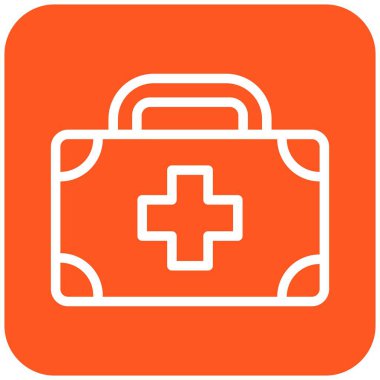 İlk Yardım Kiti Vektör Simgesi Tasarım İllüstrasyonu