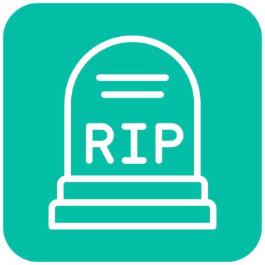 Cementery Vektör Simgesi Tasarım İllüstrasyonu