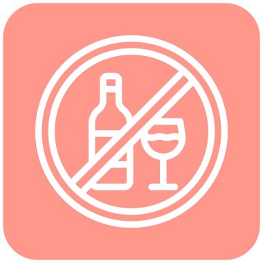 Alkol Vektörü Simgesi Tasarımı Yok