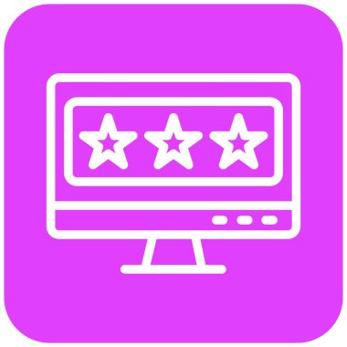 Geribildirim Vektörü Simgesi Tasarım İllüstrasyonu