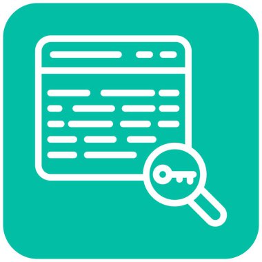 Anahtar Kelime Vektör Simgesi Tasarım İllüstrasyonu