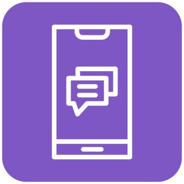 Mobil ileti Vektör Simgesi Tasarım ResmiComment