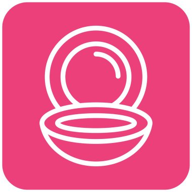 Toz Vektörü Simgesi Tasarım İllüstrasyonu