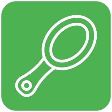 Ayna Vektörü Simgesi Tasarım İllüstrasyonu