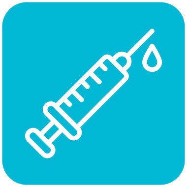 Şırınga Vektörü Simgesi Tasarım İllüstrasyonu