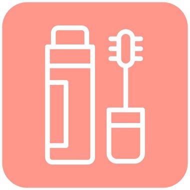 Mascara Vektör Simgesi Tasarım İllüstrasyonu