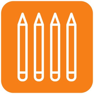 Göz Kalemi Vektör Simgesi Tasarımı Çizimi