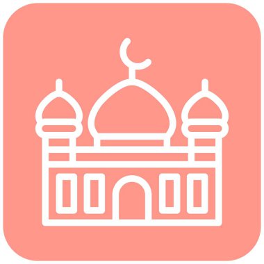 Cami Vektörü Simgesi Tasarım Çizimi