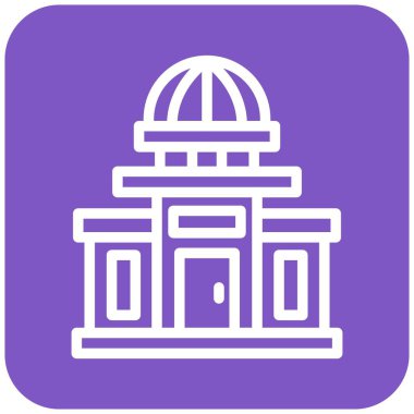 Hükümet binası Vektör Simgesi Tasarım İllüstrasyonu