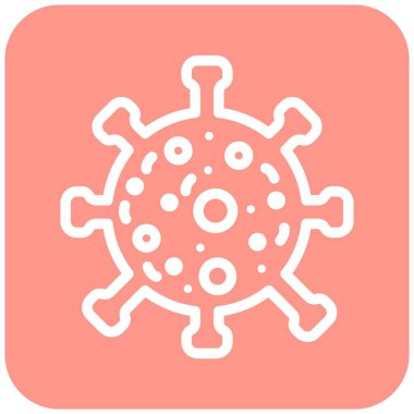 Virüs Vektörü Simgesi Tasarım İllüstrasyonu