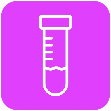 Test tübü Vektör Simgesi Tasarım İllüstrasyonu