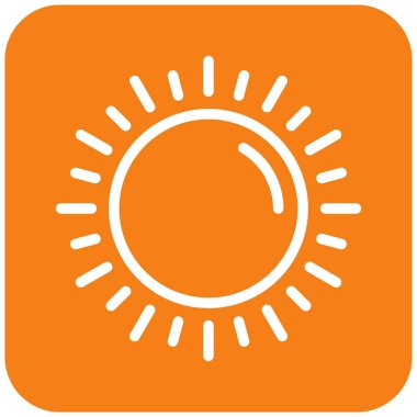 Gündoğumu Vektör Simgesi Tasarım İllüstrasyonu