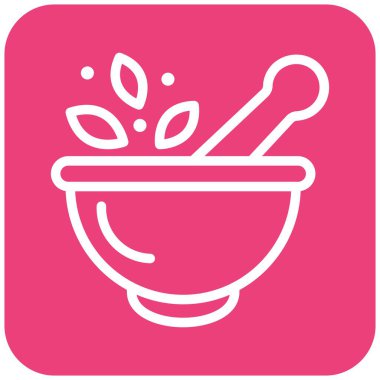 Havan Vektörü Simgesi Tasarım İllüstrasyonu