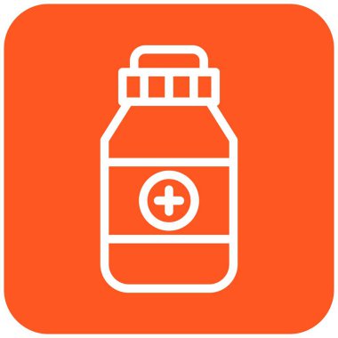 İlaç kavanozu Vektör Simgesi Tasarım İllüstrasyonu