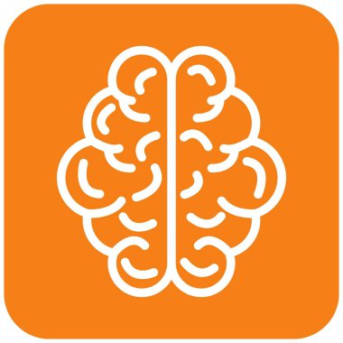 İnsan beyni Vektör Simgesi Tasarım İllüstrasyonu