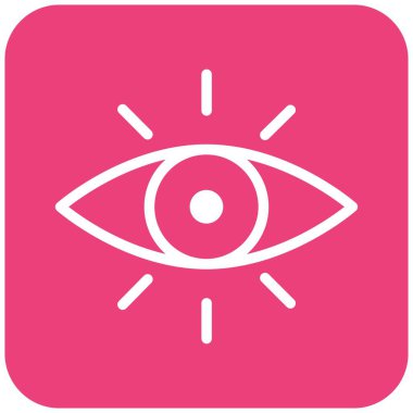 Göz Vektörü Simgesi Tasarım İllüstrasyonu