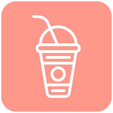 Yumuşak içecek Vektör Simgesi Tasarım İllüstrasyonu