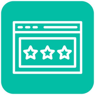 Vektör Simgesi Tasarım İllüstrasyonunu Gözden Geçir