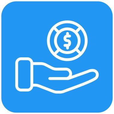 Para Ödeme Vektör Simgesi Tasarım İllüstrasyonu