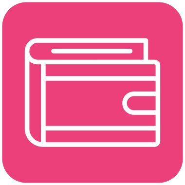 Cüzdan Vektörü Simgesi Tasarım İllüstrasyonu