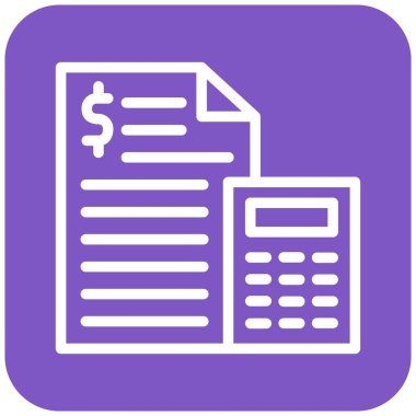 Bütçe Vektörü Simgesi Tasarım Çizimi