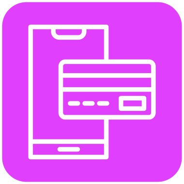 Çevrimiçi ödeme vektörü Simge Tasarımı İllüstrasyonu