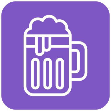 Bira Vektörü Simgesi Tasarım İllüstrasyonu