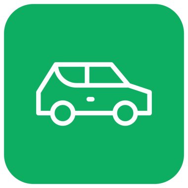 Araba Vektörü Simgesi Tasarım İllüstrasyonu