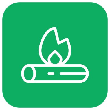 Şenlik Ateşi Vektör Simgesi Tasarım İllüstrasyonu