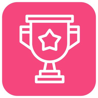 Ödül Vektörü Simgesi Tasarım İllüstrasyonu