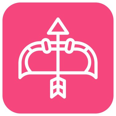 Yay Vektörü Simgesi Tasarım İllüstrasyonu