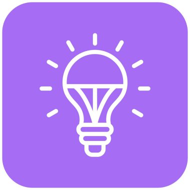 Liderlik Ampul Vektör Simgesi Tasarım İllüstrasyonu