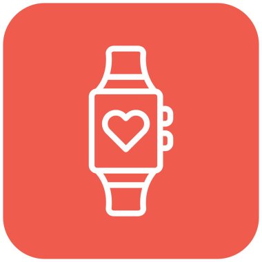 Akıllı saat Vektör Simgesi Tasarım İllüstrasyonu