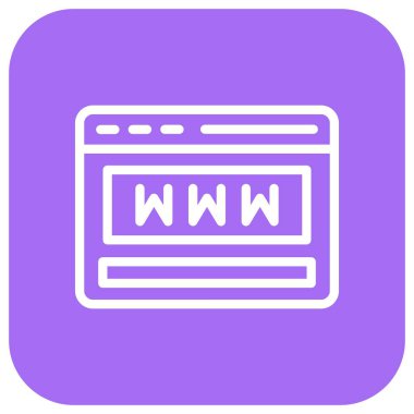 Web Sitesi Vektör Simgesi Tasarım İllüstrasyonu