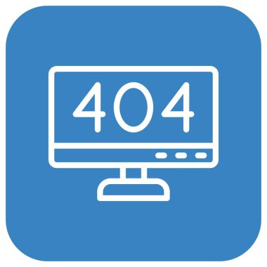 404 Hata Vektörü Simgesi Tasarım İllüstrasyonu