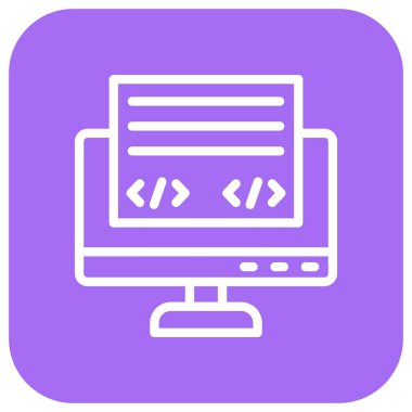 Ön uç Vektör Simgesi Tasarım İllüstrasyonu