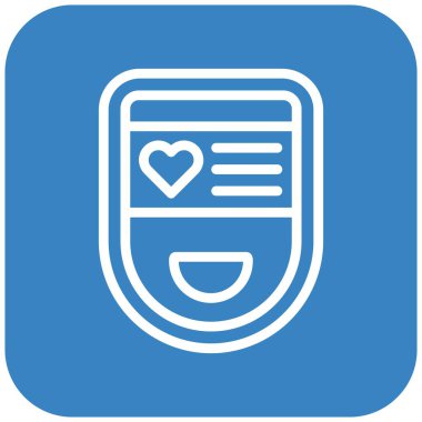 Oksimetre Vektör Simgesi Tasarım İllüstrasyonu