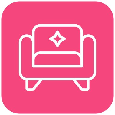 Kol Koltuğu Vektörü Simgesi Tasarım İllüstrasyonu