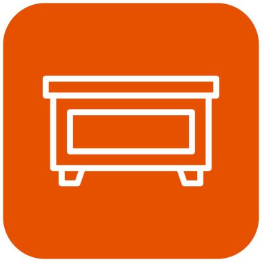 Masa Vektörü Simgesi Tasarım İllüstrasyonu