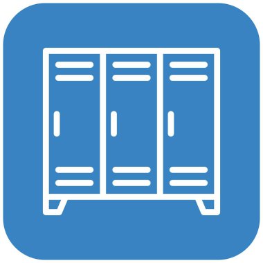 Dolap Vektörü Simgesi Tasarım İllüstrasyonu