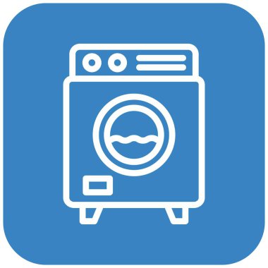 çamaşır makinesi vektör tasarım illüstrasyonu