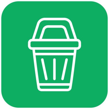 Bin Vektör Simgesi Tasarım İllüstrasyonu