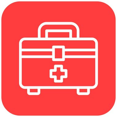 Acil Durum Kit Vektör Simgesi Tasarım Çizimi