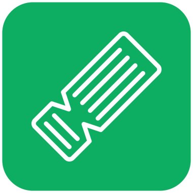 Bilet Vektörü Simgesi Tasarım İllüstrasyonu