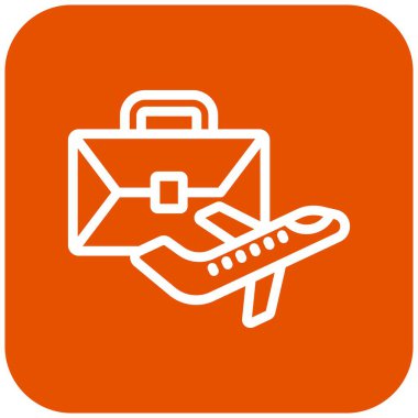 İş Gezisi Vektör Simgesi Tasarım İllüstrasyonu