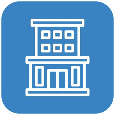 Konaklama Vektörü Simgesi Tasarım İllüstrasyonu
